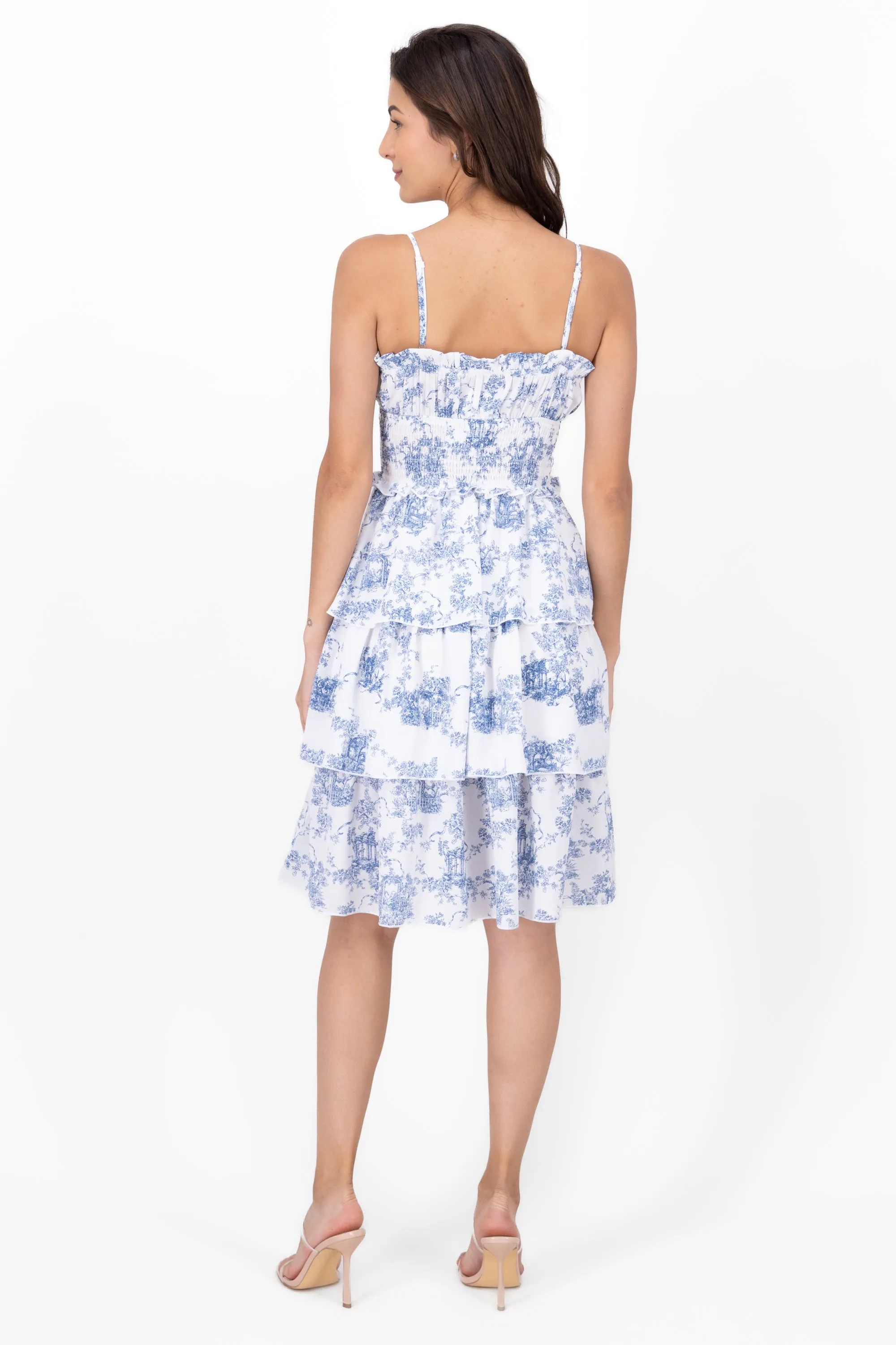 Vestido midi estampado capas olanes sold by Shasa product image thumbnail 4