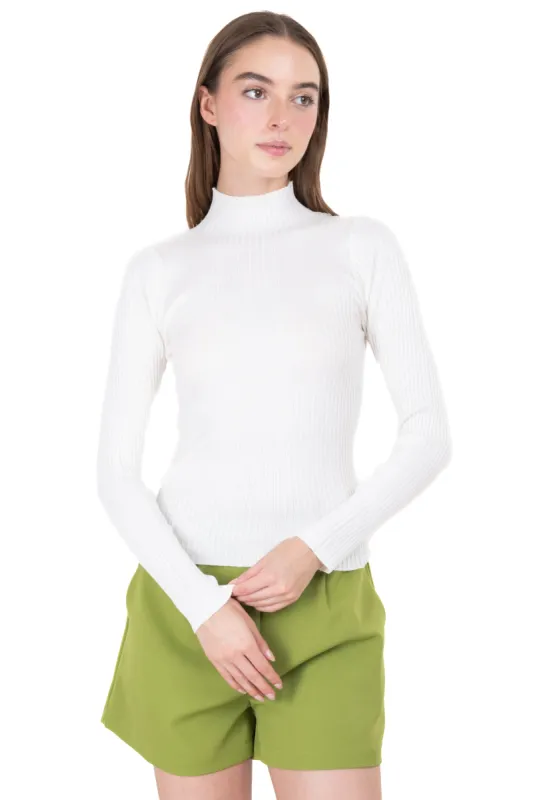 Suéter acanalado cuello alto sold by Shasa