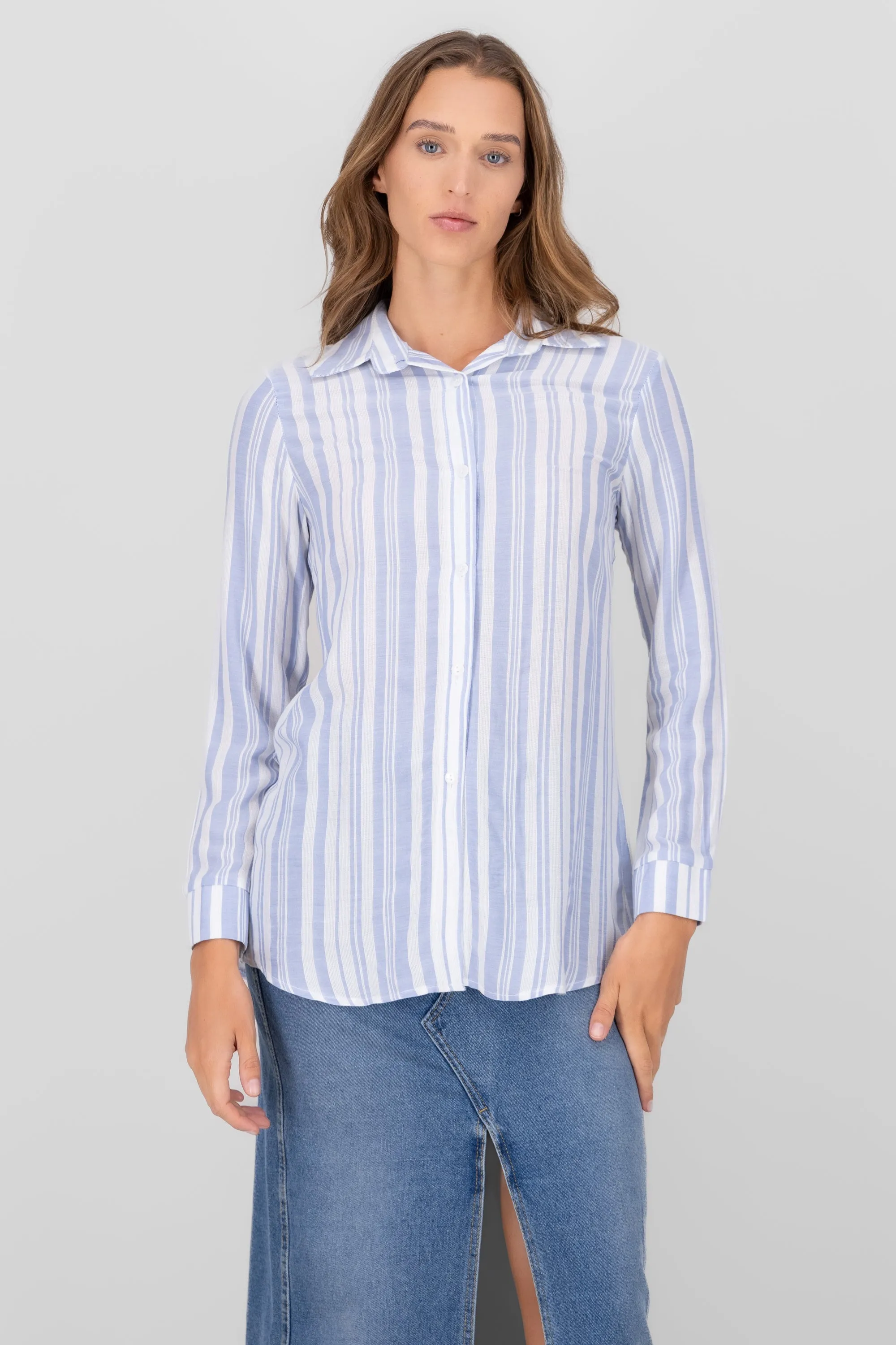 Camisa over manga larga rayas sold by Shasa product image thumbnail 2