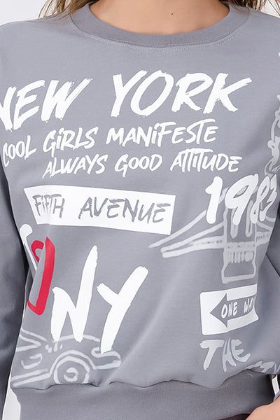 Sudadera estampado letras New York sold by Shasa product image thumbnail 4