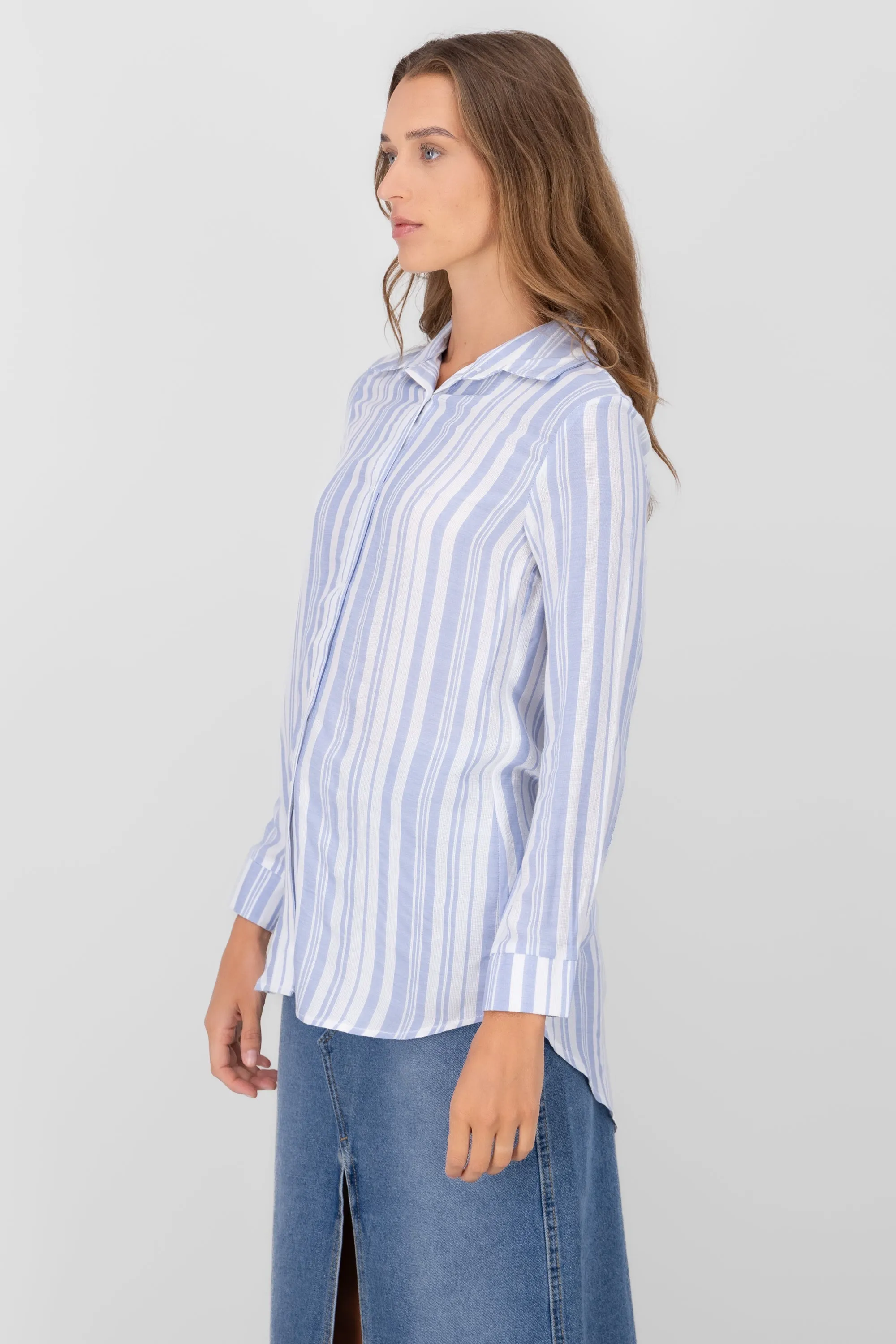 Camisa over manga larga rayas sold by Shasa product image thumbnail 3