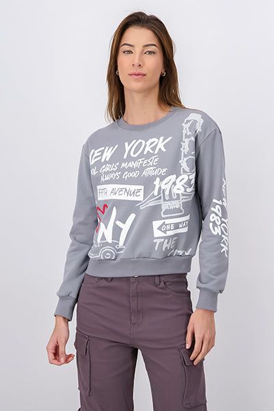 Sudadera estampado letras New York sold by Shasa product image thumbnail 3