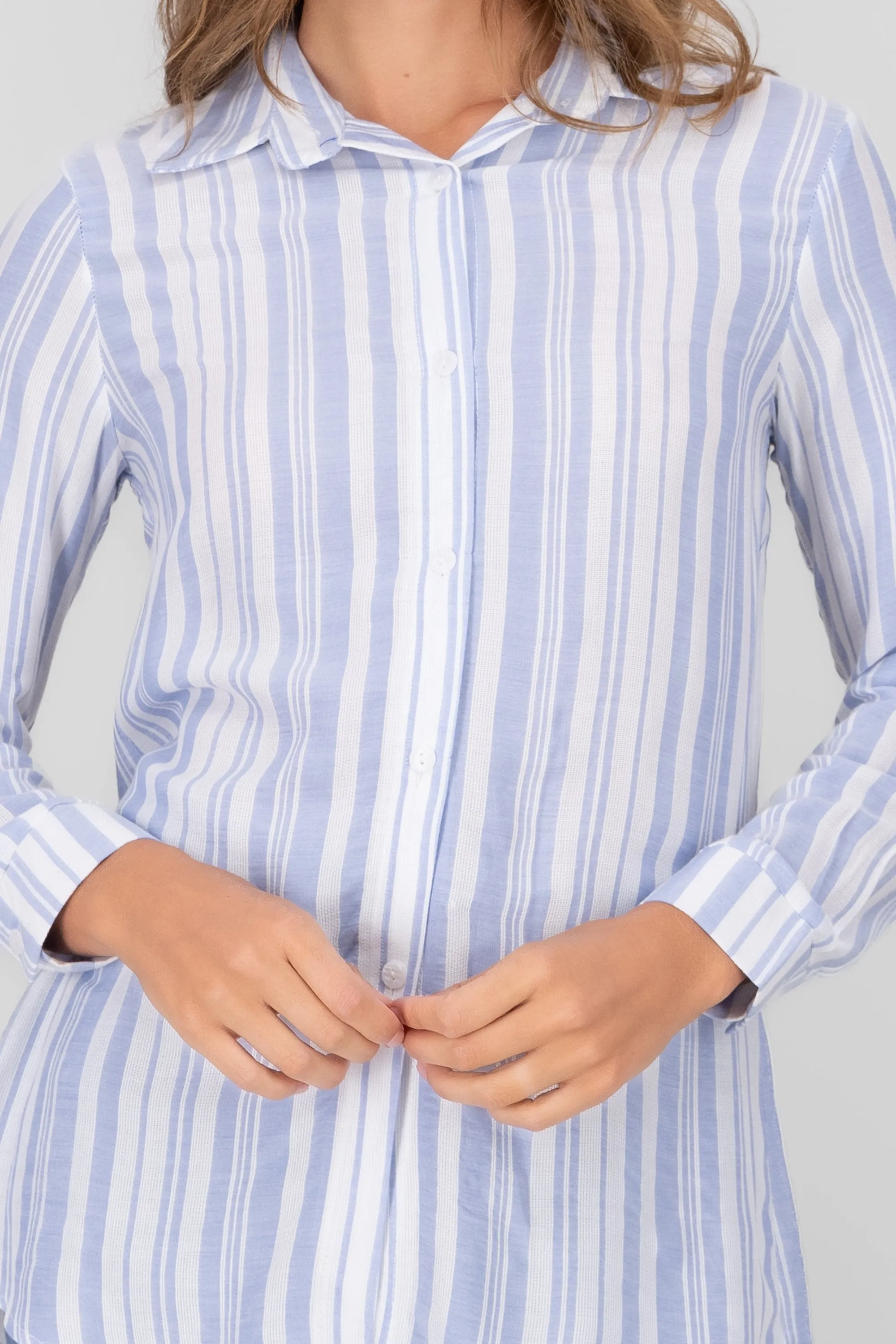 Camisa over manga larga rayas sold by Shasa product image thumbnail 5