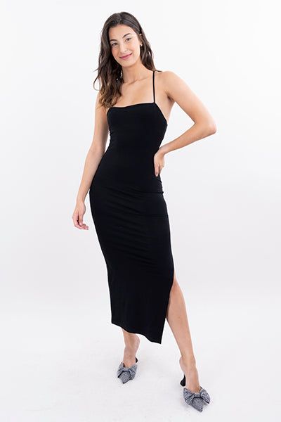 Vestido maxi liso abertura sold by Shasa product image thumbnail 2