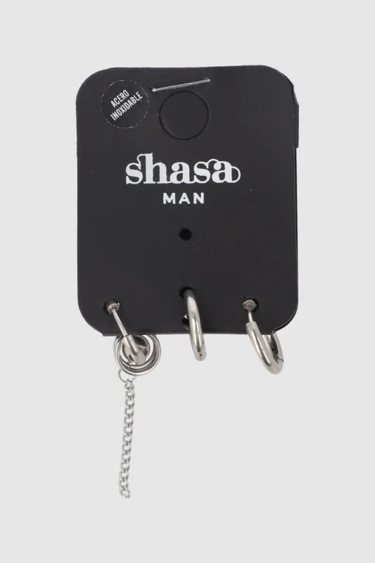 Set de 3 aretes con colgantes sold by Shasa