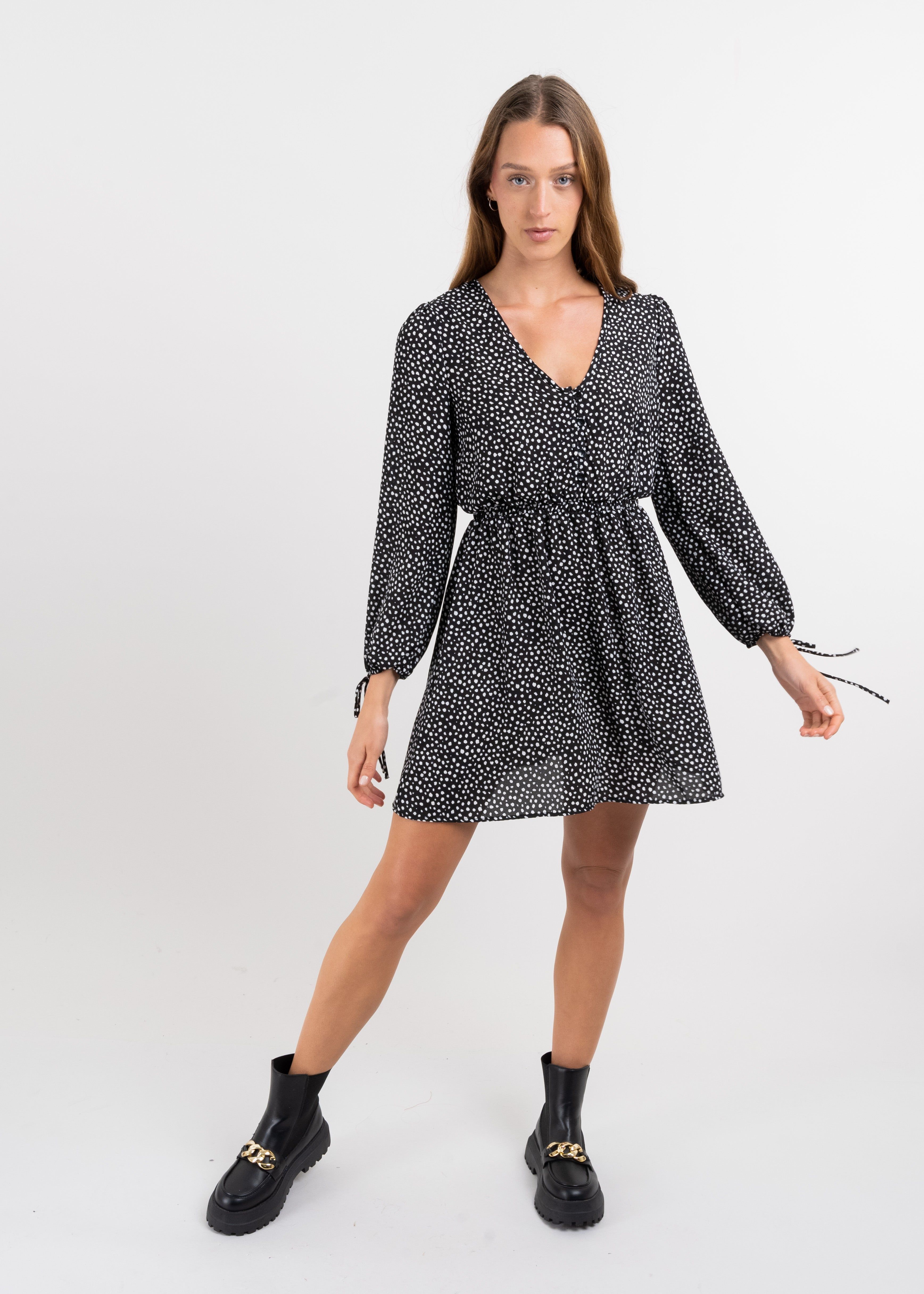 Vestido mini abullonado polka dots sold by Shasa product image thumbnail 5