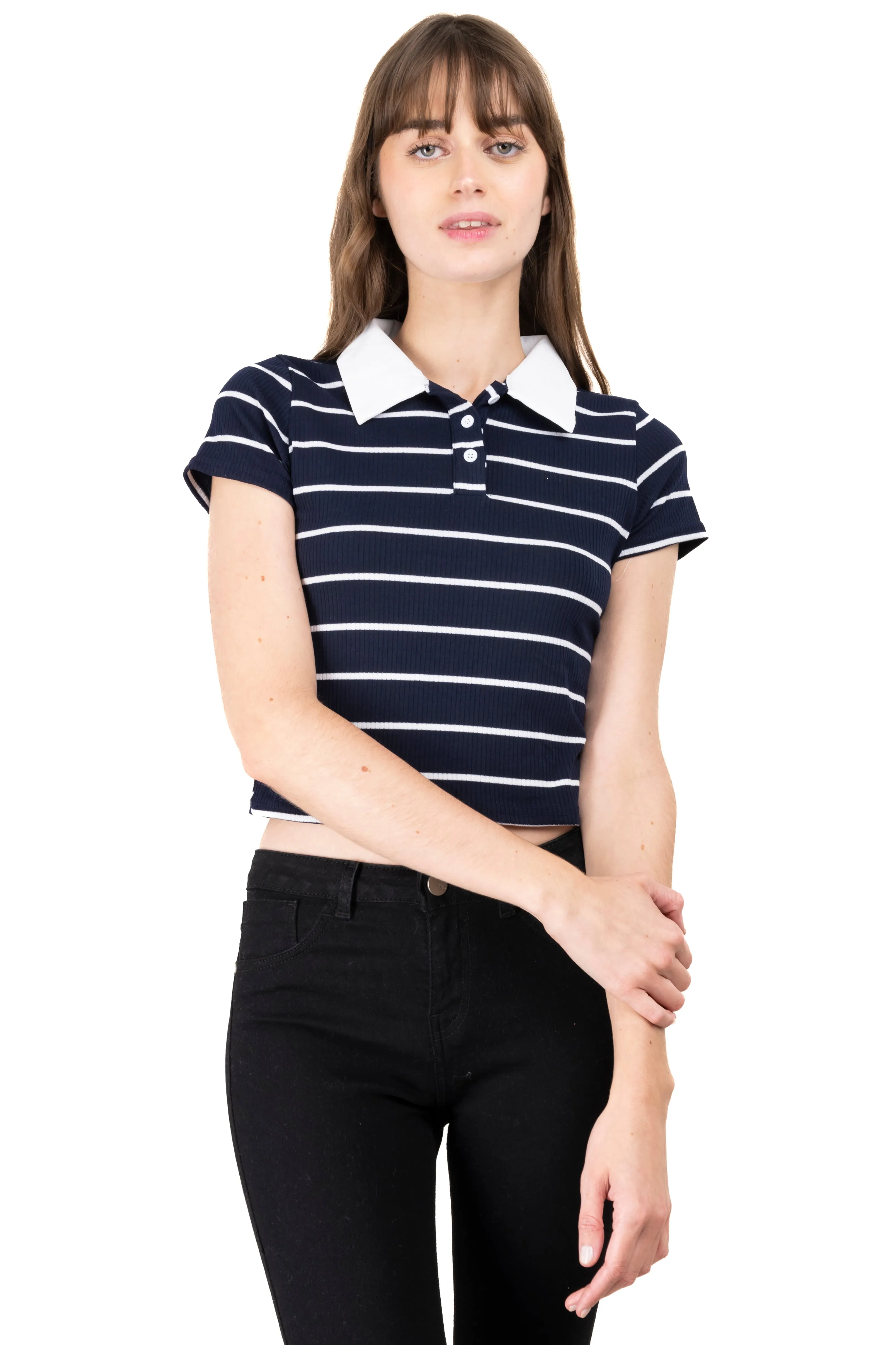 Top líneas cuello polo sold by Shasa