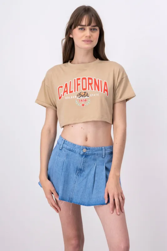 Playera Crop California sold by Shasa