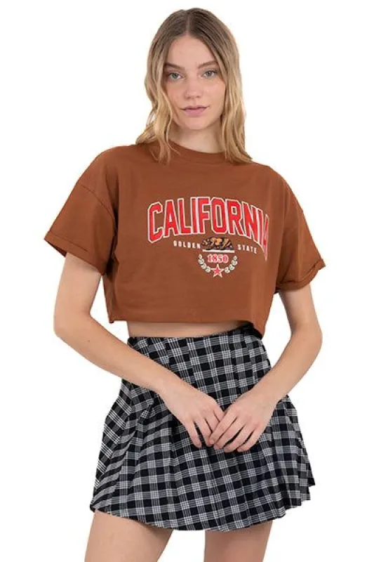 Playera Crop California sold by Shasa
