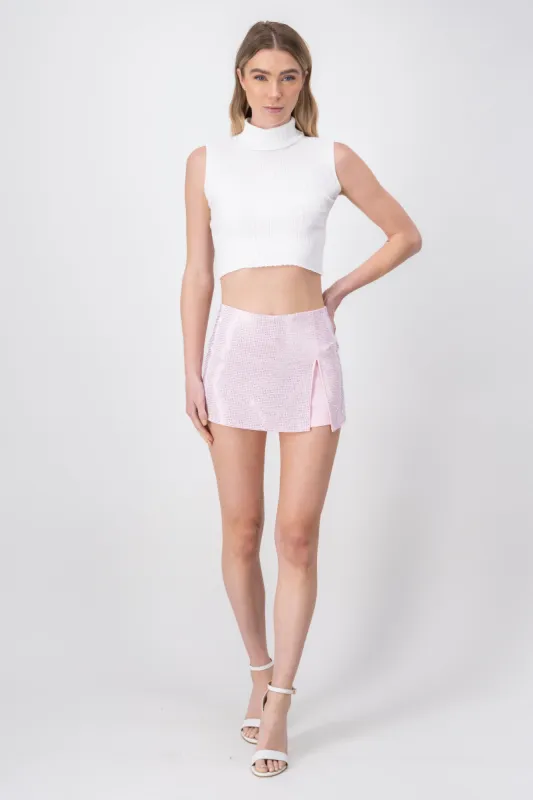 Falda Short Aplicaciones Brillos sold by Shasa