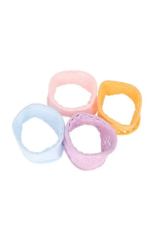 Set 4 ligas red multicolor sold by Shasa