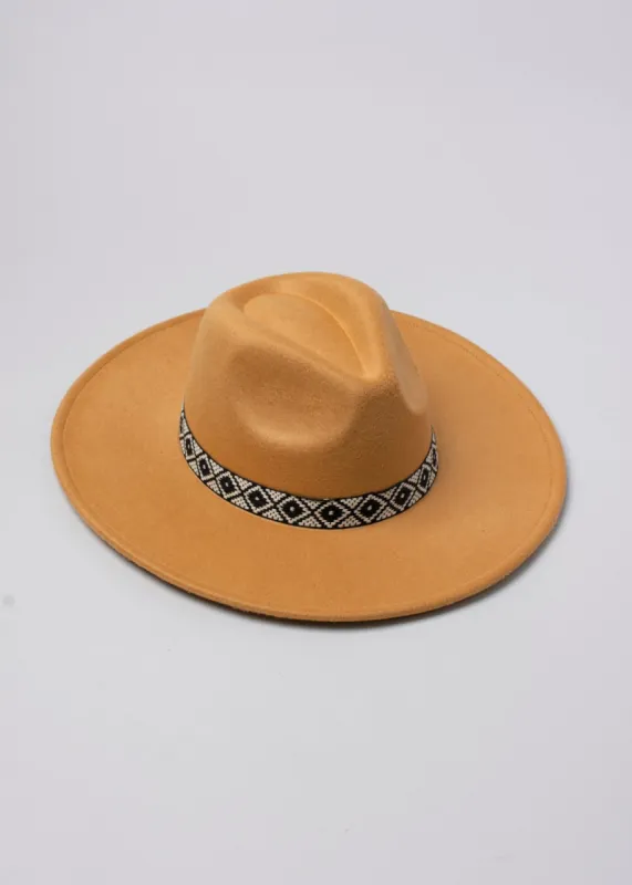 Sombrero fedora monocolor cinta tejida sold by Shasa