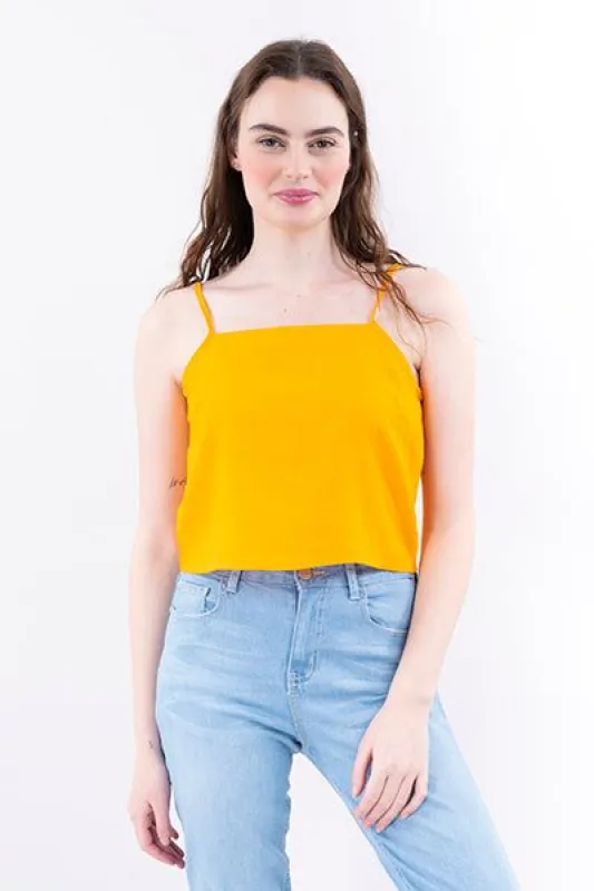 Blusa tirantes delgados lisa sold by Shasa