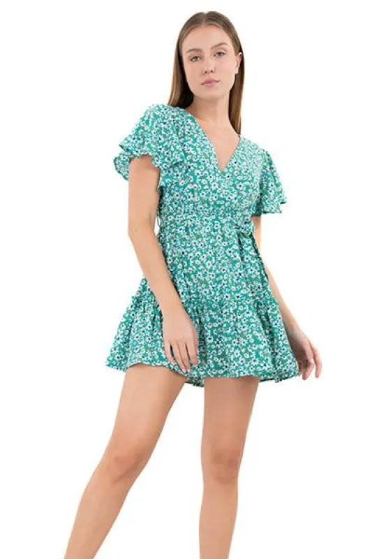 Vestido mini manga abullonada sold by Shasa