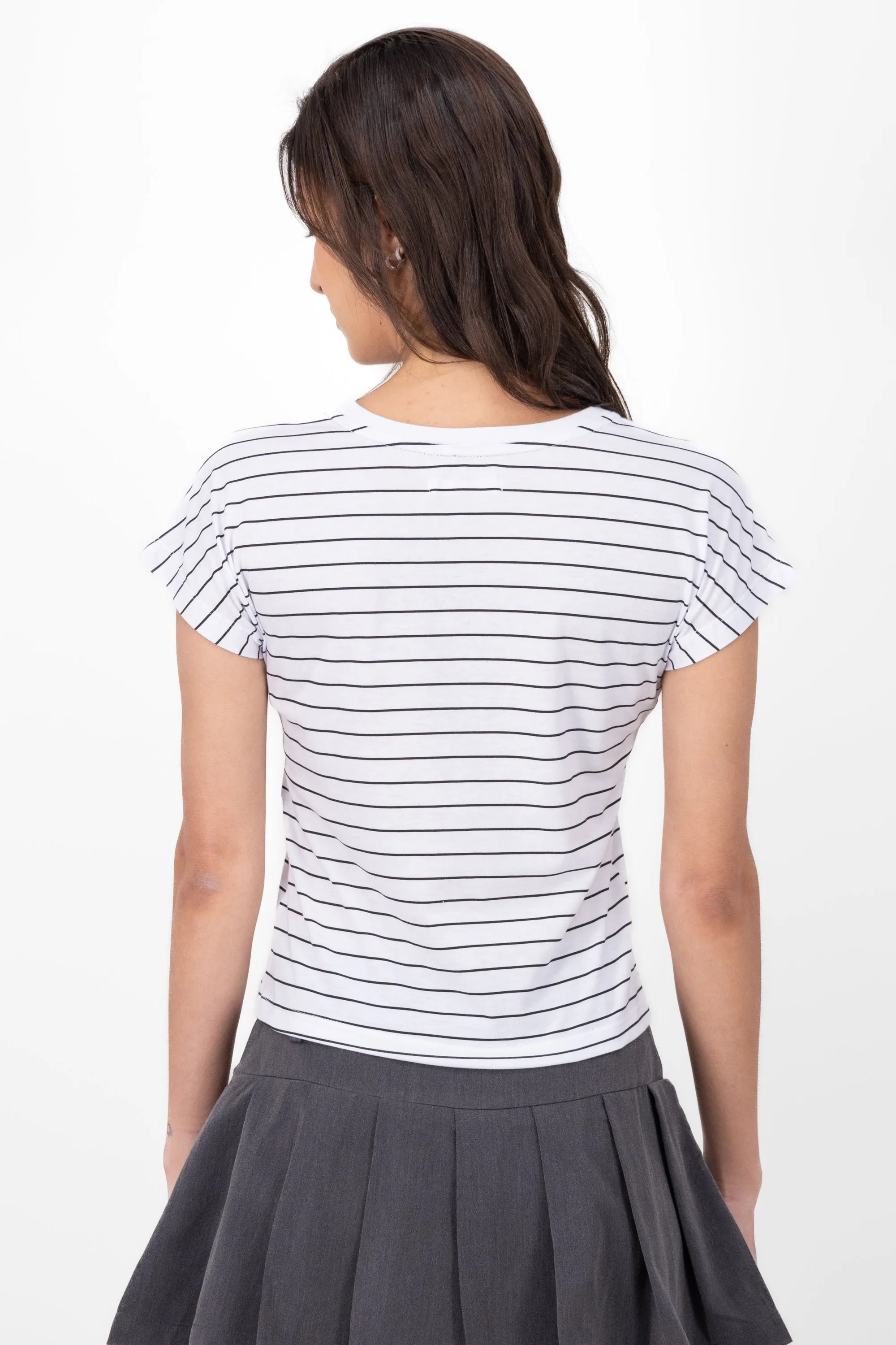 Playera Rayas Bordado Corazon sold by Shasa product image thumbnail 4