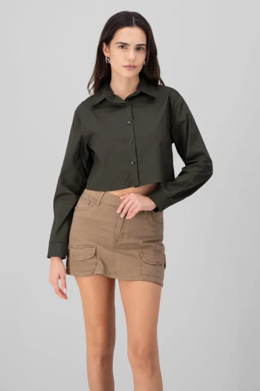 Camisa Crop Manga Larga sold by Shasa