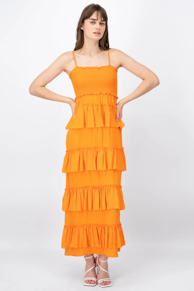 Vestido Maxi Con Olanes En Falda sold by Shasa product image thumbnail 2