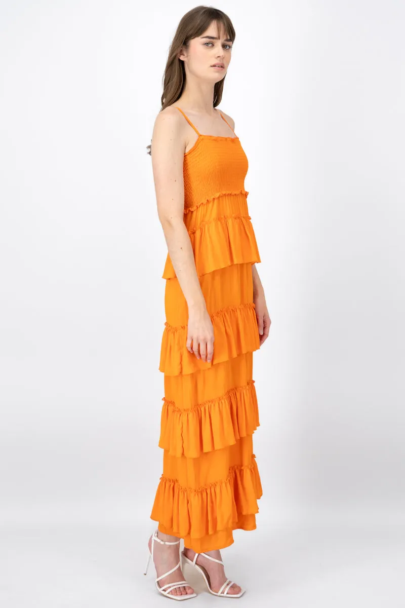 Vestido Maxi Con Olanes En Falda sold by Shasa product image thumbnail 3