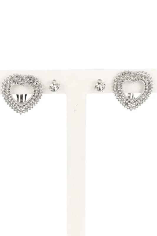 Aretes Corazones Multi Brillos sold by Shasa