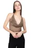 Top halter tejido brillos sold by Shasa
