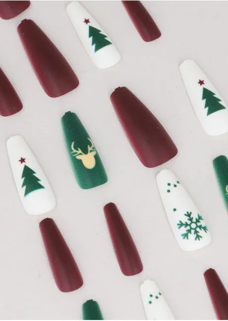 Set 20 uñas postizas navideñas sold by Shasa product image thumbnail 2