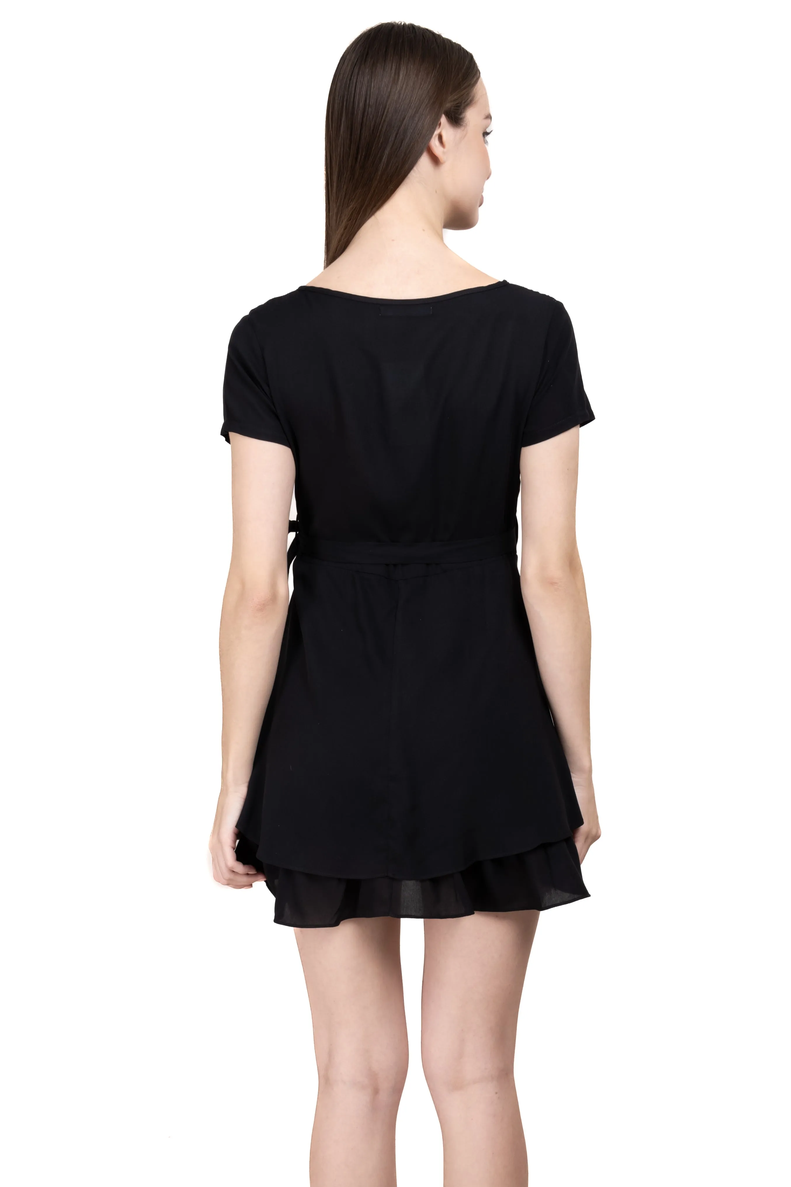 Vestido mini wrap liso sold by Shasa product image thumbnail 4