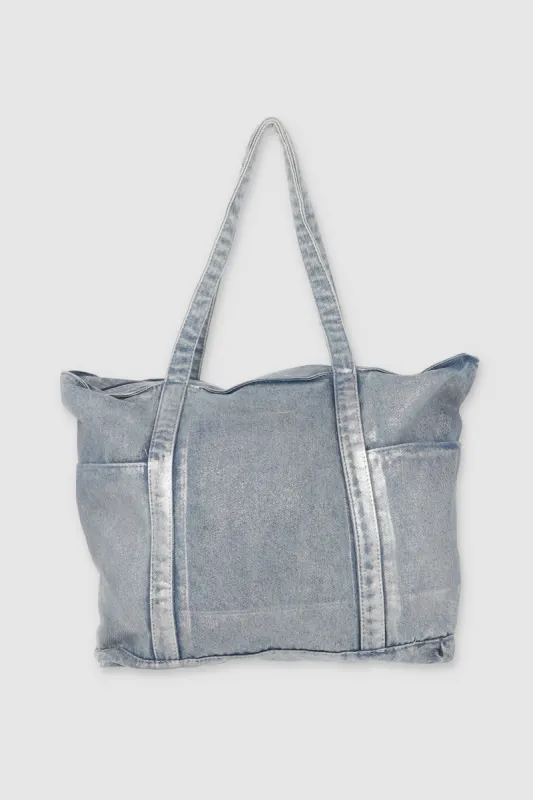 Bolsa tote denim foil sold by Shasa