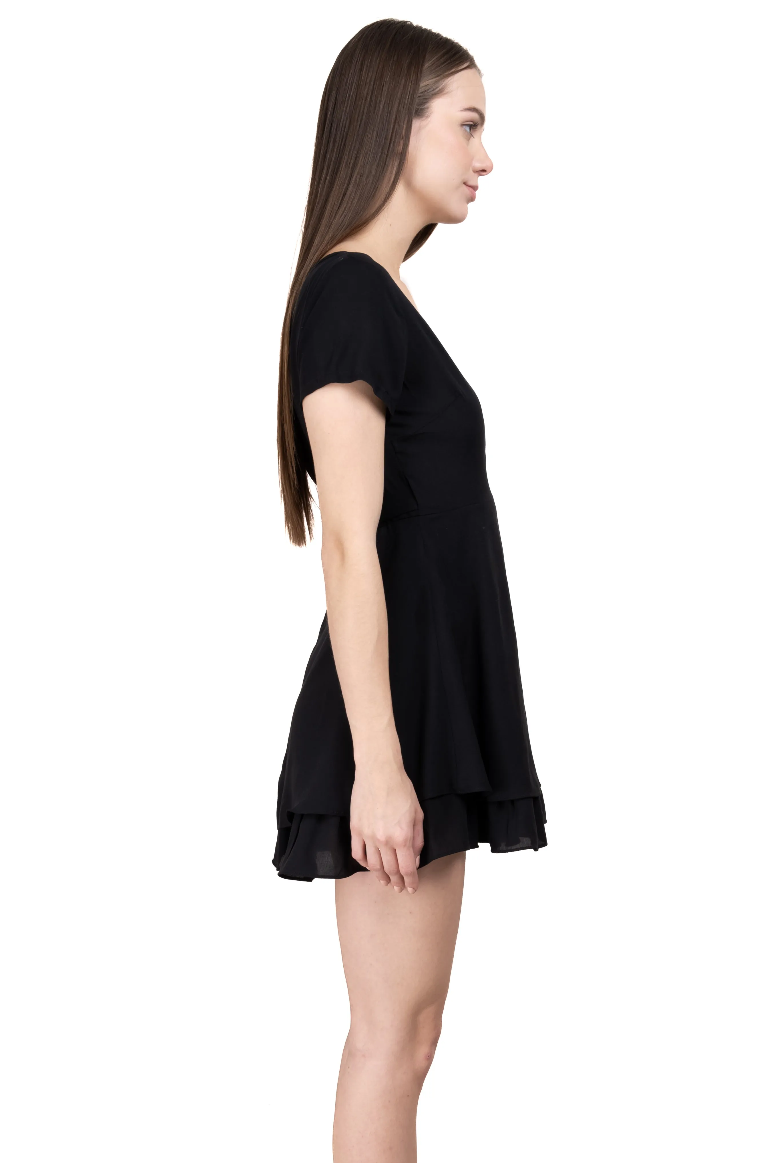 Vestido mini wrap liso sold by Shasa product image thumbnail 3