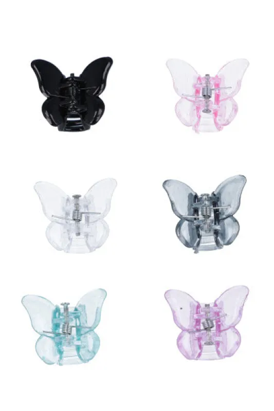 Set 6 pinzas mariposas sold by Shasa