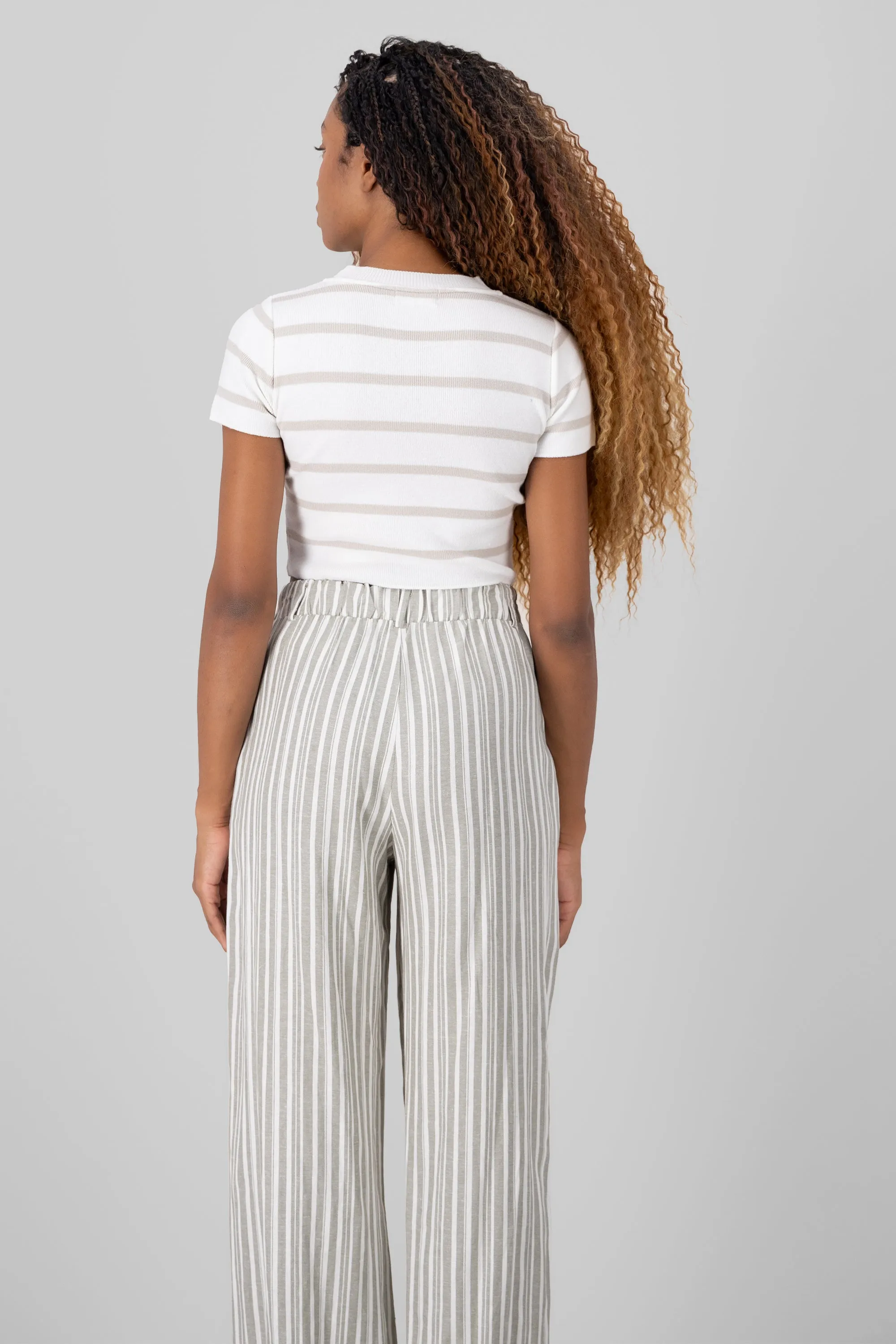 Top Crop Punto Manga Corta Rayas sold by Shasa product image thumbnail 4