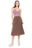 Falda midi monocolor tableada sold by Shasa