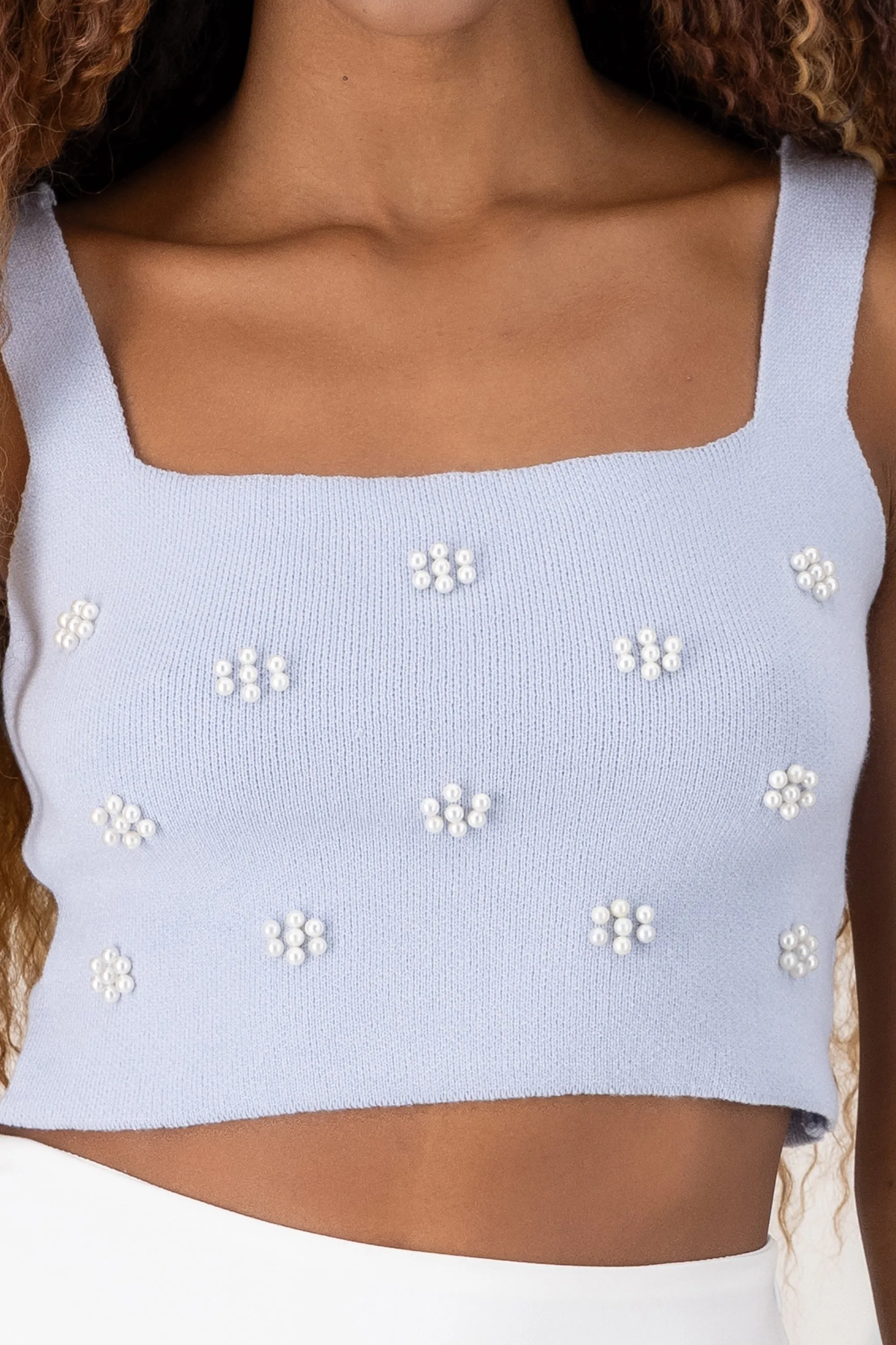 Top tejido delgado con aplicacion de perla Hypster sold by Shasa product image thumbnail 5