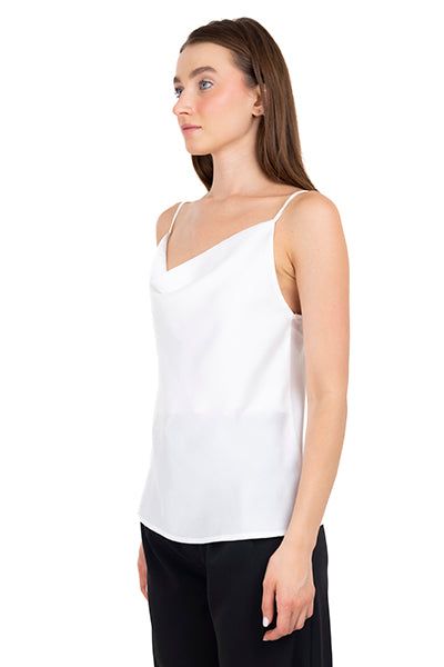 Top satín escote drapeado sold by Shasa product image thumbnail 3