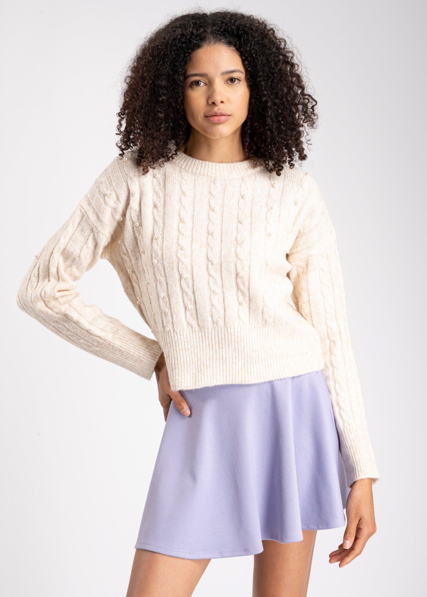 Suéter tejido corto perlas sold by Shasa product image thumbnail 2