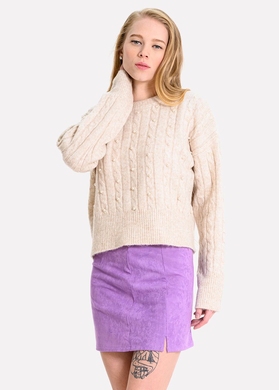 Suéter tejido corto perlas sold by Shasa product image thumbnail 5