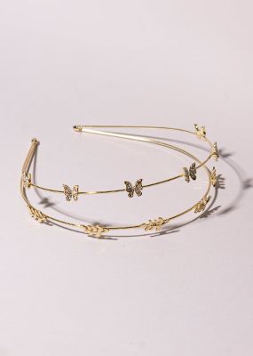 Diadema doble mariposas sold by Shasa