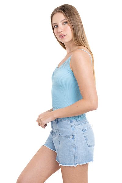 Top rib escote encaje sold by Shasa product image thumbnail 3