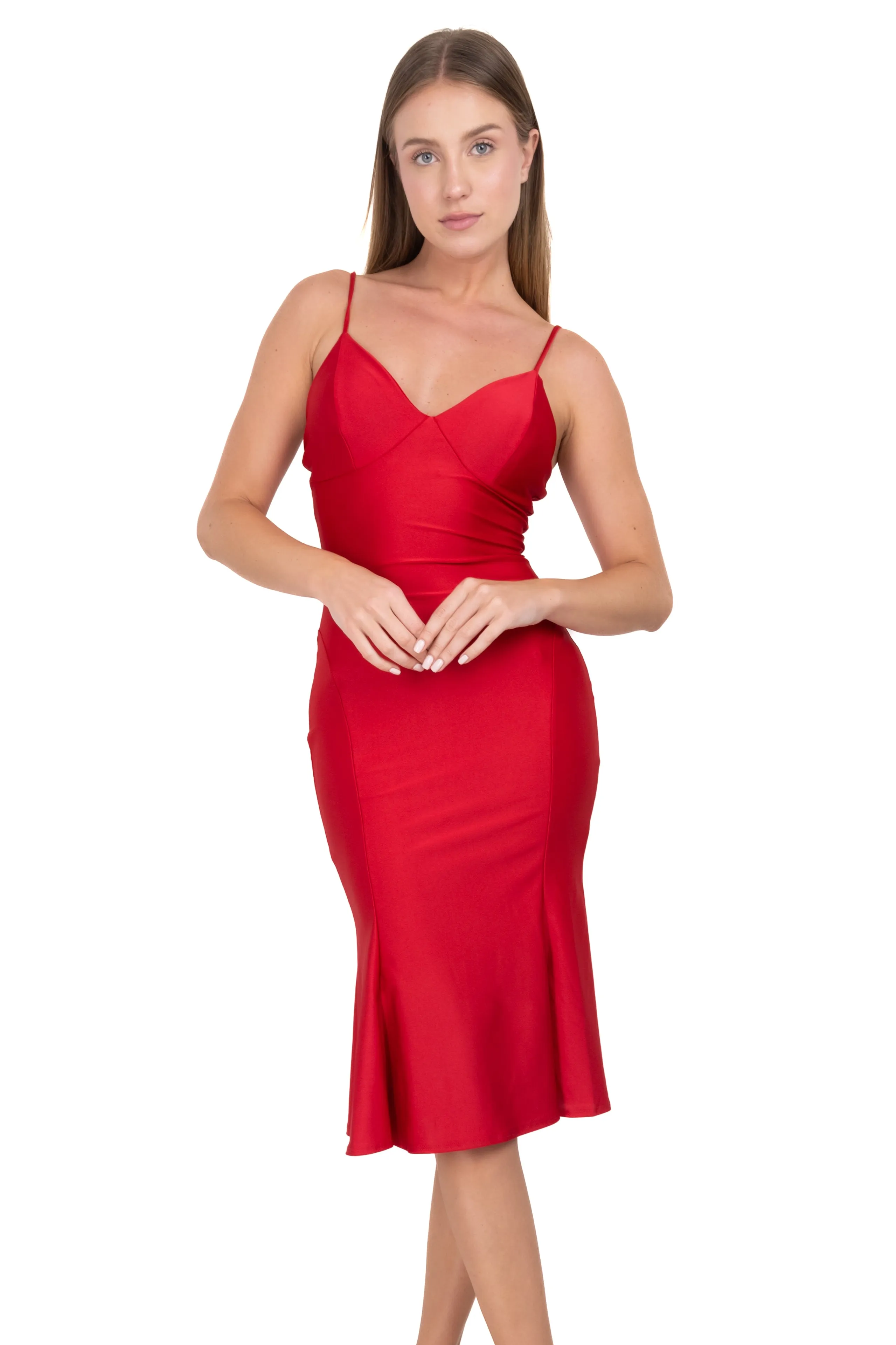 Vestido midi escote corazón sold by Shasa