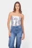 Bodysuit strapless metalico sold by Shasa