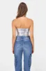Bodysuit strapless metalico sold by Shasa