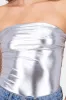 Bodysuit strapless metalico sold by Shasa