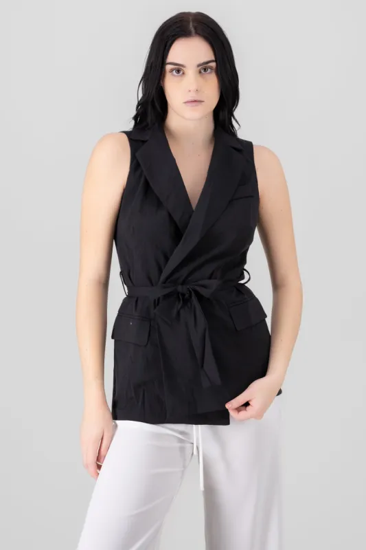 Chaleco Largo Con Cinta Hypsters sold by Shasa