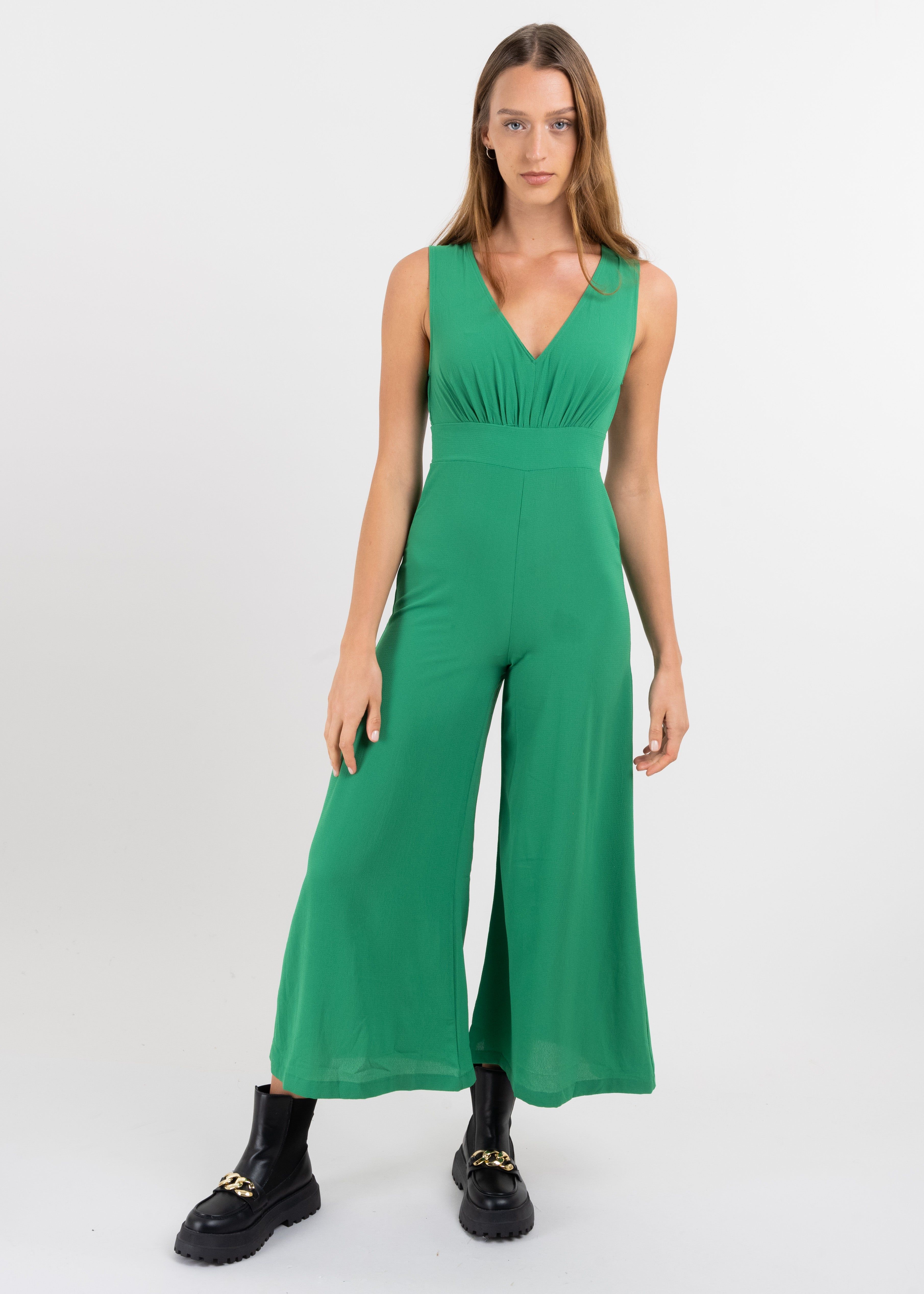 Jumpsuit maxi escote v liso sold by Shasa