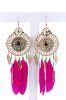 Aretes atrapasueños plumas sold by Shasa