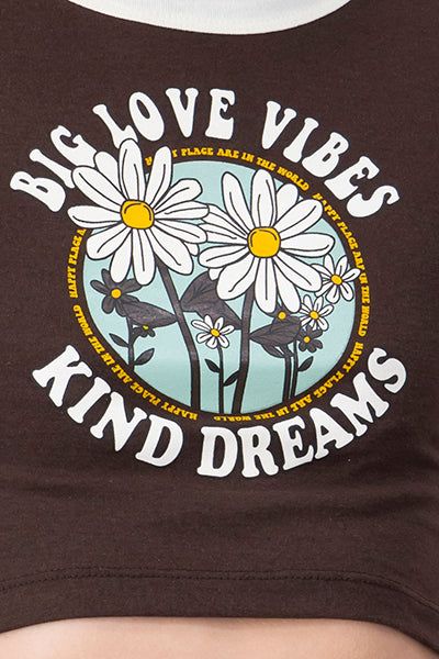 Playera Crop Frase Flores sold by Shasa product image thumbnail 5