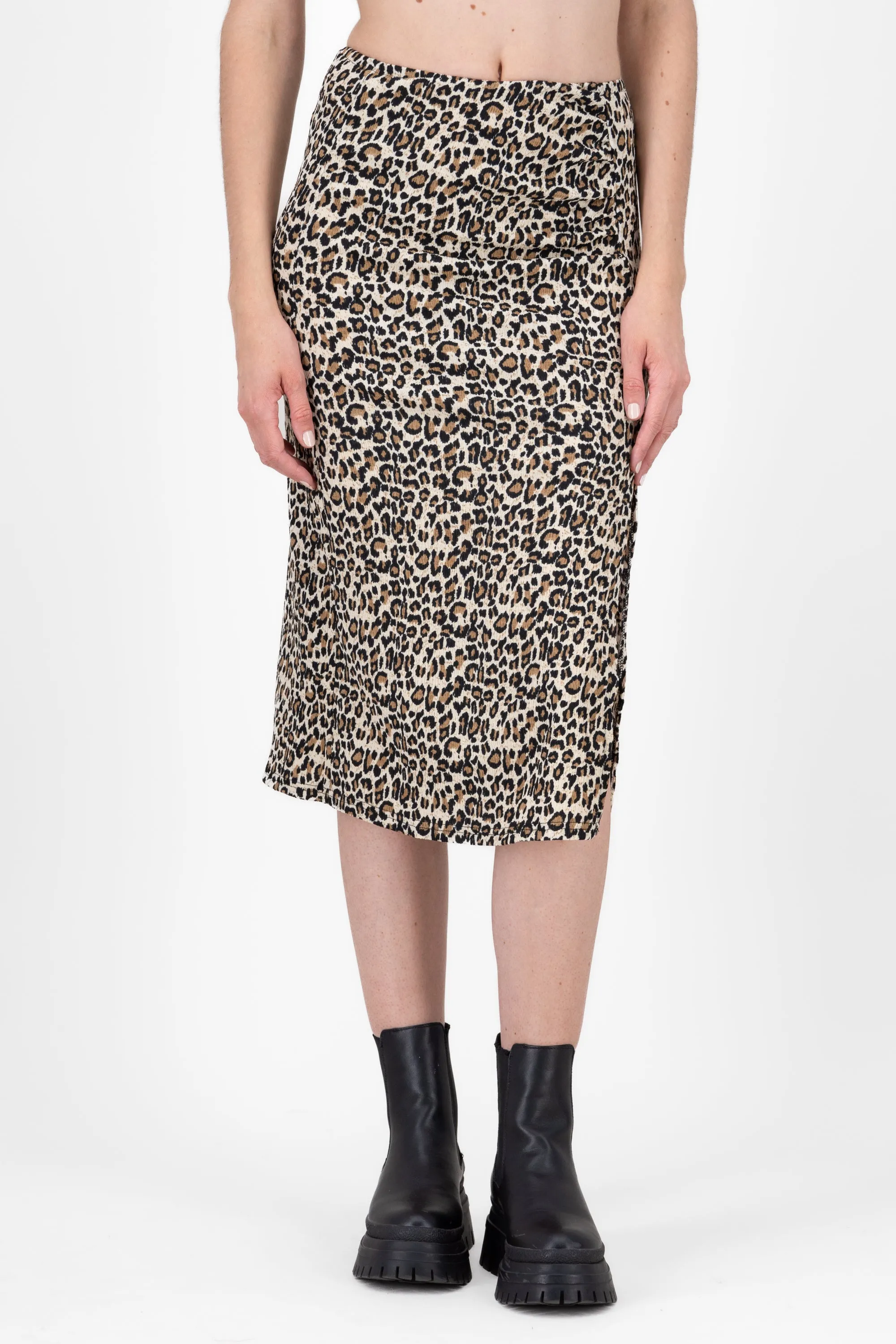 Falda midi animal print abertura sold by Shasa product image thumbnail 2