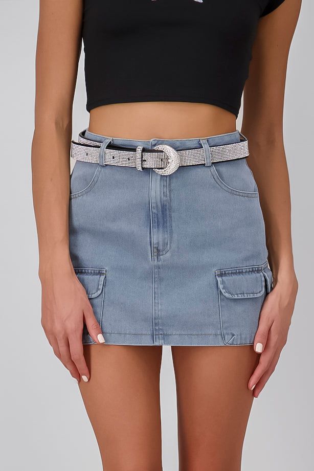 Cinturón diamante brillos sold by Shasa