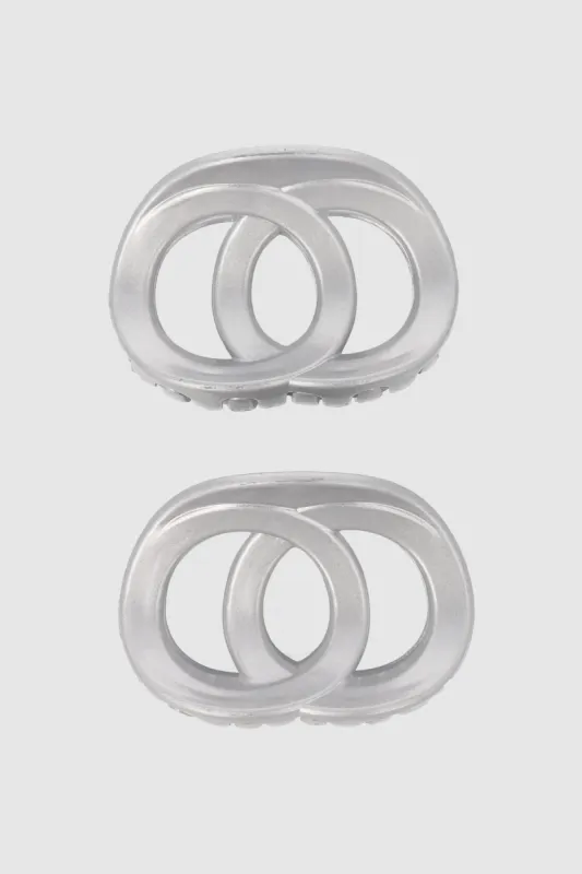 Pinza 2 Circulos Color Metalica sold by Shasa