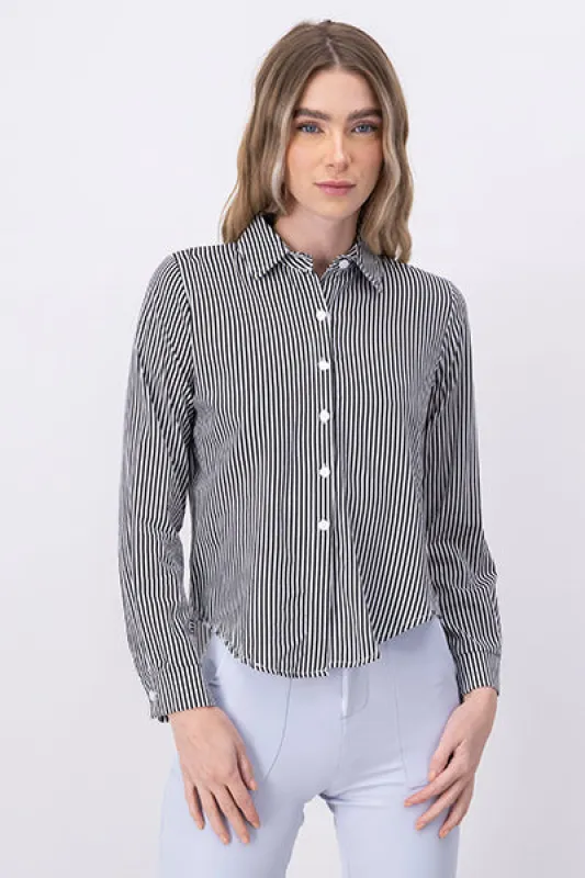 Camisa Rayas Asimétrica sold by Shasa