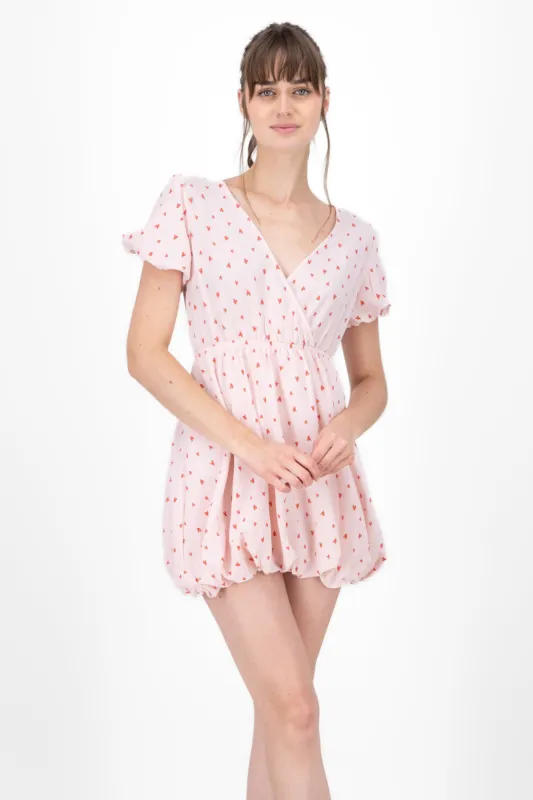 Mini vestido corazones falda globo sold by Shasa